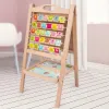 The multi-functional 8860 wooden toy drawing board is highly entertaining with rich colors. It helps cultivate logical thinking ability, promotes parent-child games, and exercises hand-eye coordination. It is an early education and enlightenment toy that accompanies you to success Specification image